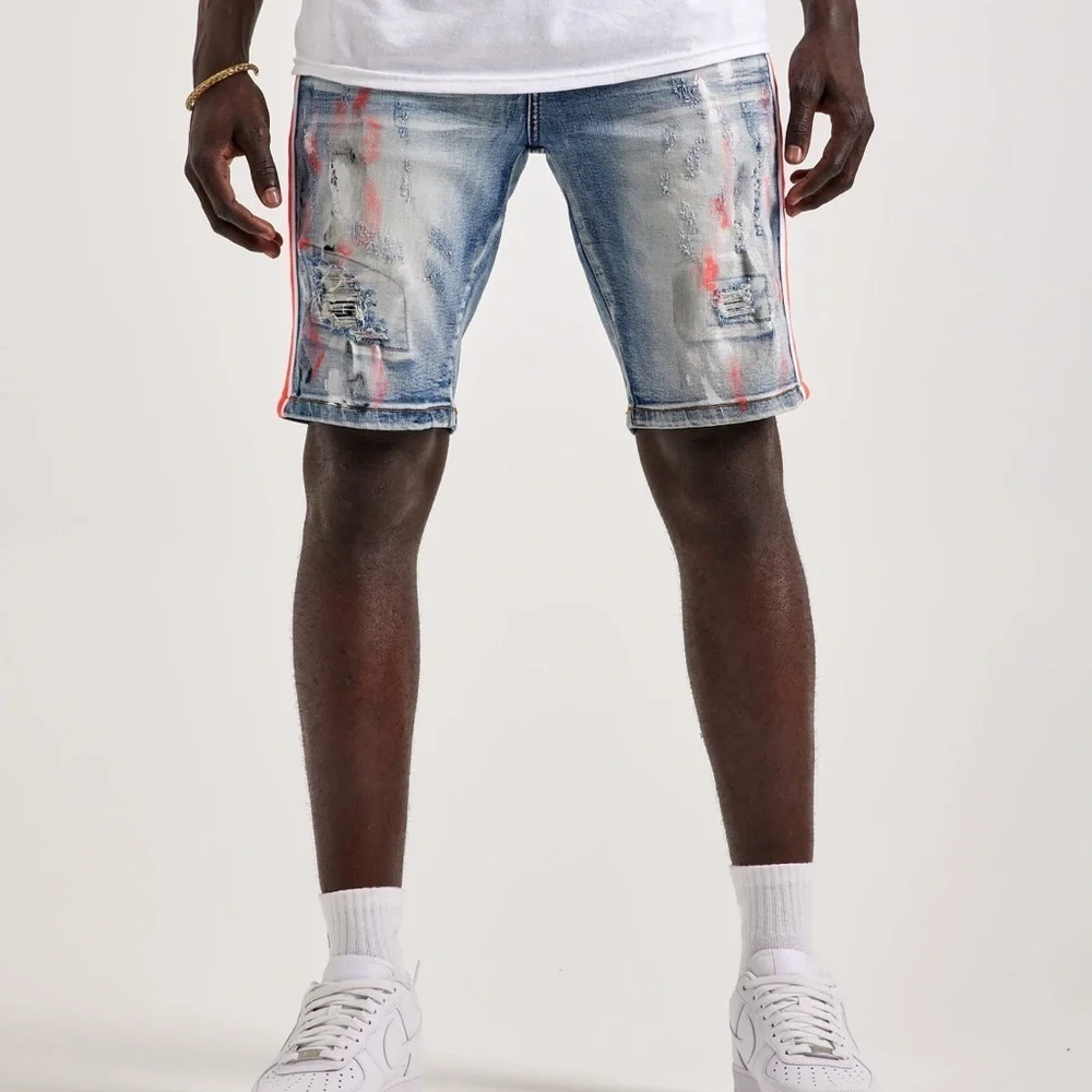 Sz Various kilogram side stripe shorts
